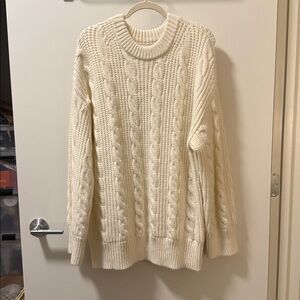 Tomo the Lable Cream Cable Knit Sweater